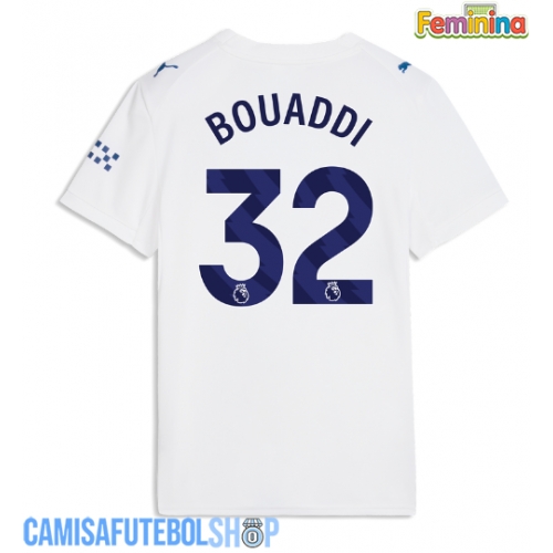 Camisa de time de futebol Manchester City Ayyoub Bouaddi #32 Replicas 3º Equipamento Feminina 2026-27 Manga Curta